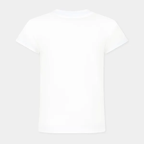 Áo Phông Trẻ Em Balmain Logo Tshirt BW8A91 Z0082 Màu Trắng Size 12