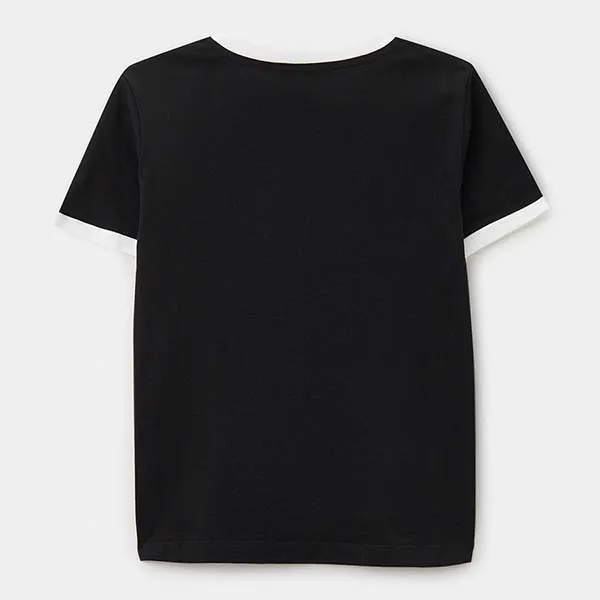 Áo Phông Trẻ Em Balmain T-Shirt BW8Q31 Z0082 Màu Đen Size 12