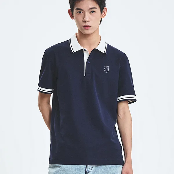 Áo Polo MLB Basic Block Comfortable Collar New York Yankees 3APQB0253-09NYS Màu Xanh Navy Size M - Thời trang - Vua Hàng Hiệu
