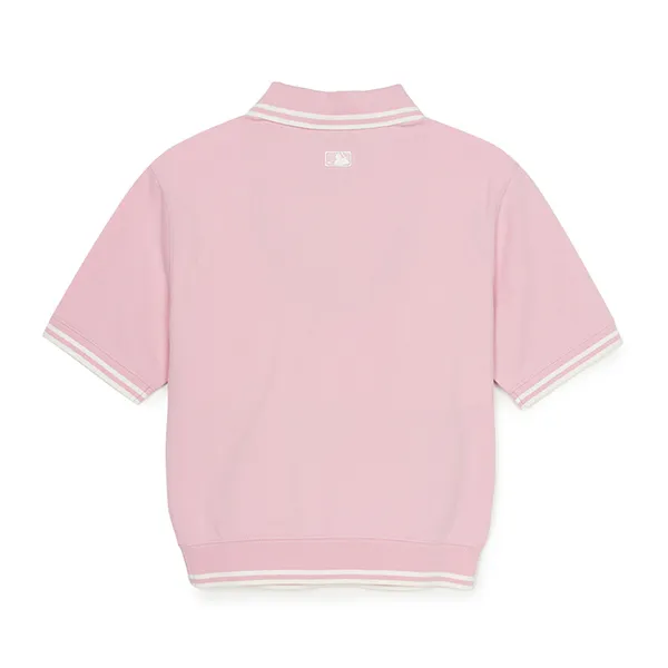 Áo Polo Nữ MLB Basic Crop Polo Boston Red Sox 3FPQB0253-43PKM Màu Hồng Size XS - Thời trang - Vua Hàng Hiệu