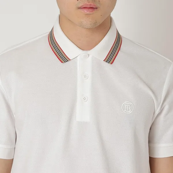 Áo Polo Nam Burberry Pierson 8056225 Màu Trắng Size XS - Thời trang - Vua Hàng Hiệu
