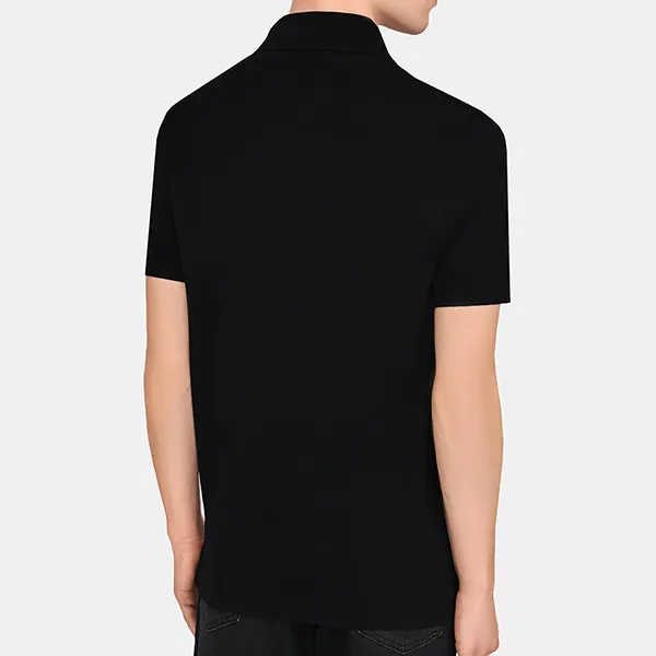Áo Polo Nam Dolce & Gabbana D&G Embroidered Logo Polo In Black G8FT0Z FU7EN Màu Đen Size 46
