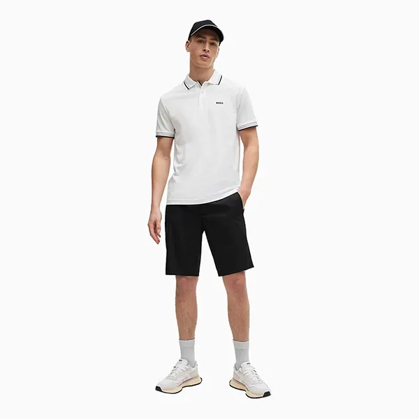 Áo Polo Nam Hugo Boss Paddy 50469055 100 Màu Trắng Size S