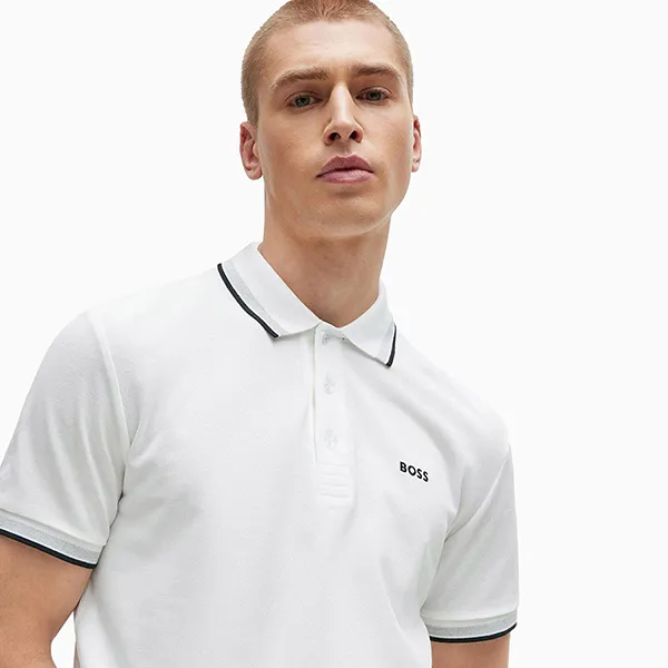 Áo Polo Nam Hugo Boss Paddy 50469055 100 Màu Trắng Size S