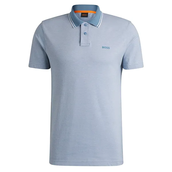 Áo Polo Nam Hugo Boss Relaxed-fit Polo Shirt In Oxford-piqué Cotton 50507814 462 Màu Xanh Nhạt Size S - Thời trang - Vua Hàng Hiệu
