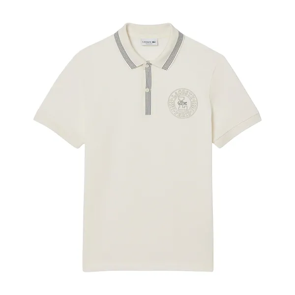 Áo Polo Nam Lacoste Men's PH2527 ARS Màu Trắng Kem Size 5