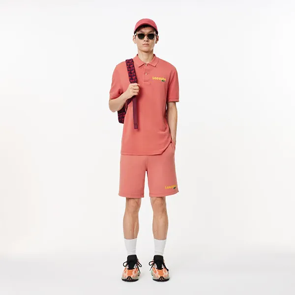 Áo Polo Nam Lacoste Men's Washed Effect Cotton Piqué PH7426 ZV9 Màu Đỏ Gạch Size 2 - Thời trang - Vua Hàng Hiệu
