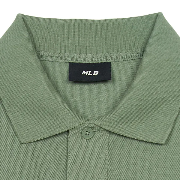 Áo Polo Nam MLB Basic Coopers Logo Overfit Collar T-Shirt LA Angels 3APQB0353-41KAP Màu Xanh Khaki Size S