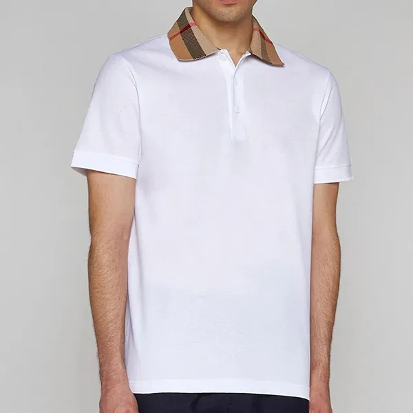 Áo Polo Nam Burberry Cody Cotton Shirt 8071621 Màu Trắng Size S - Thời trang - Vua Hàng Hiệu