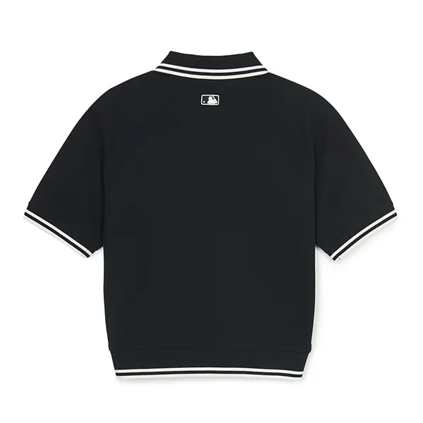 Áo Polo Nữ MLB Basic Crop Polo New York Yankees 3FPQB0253-50BKS Màu Đen Size XS