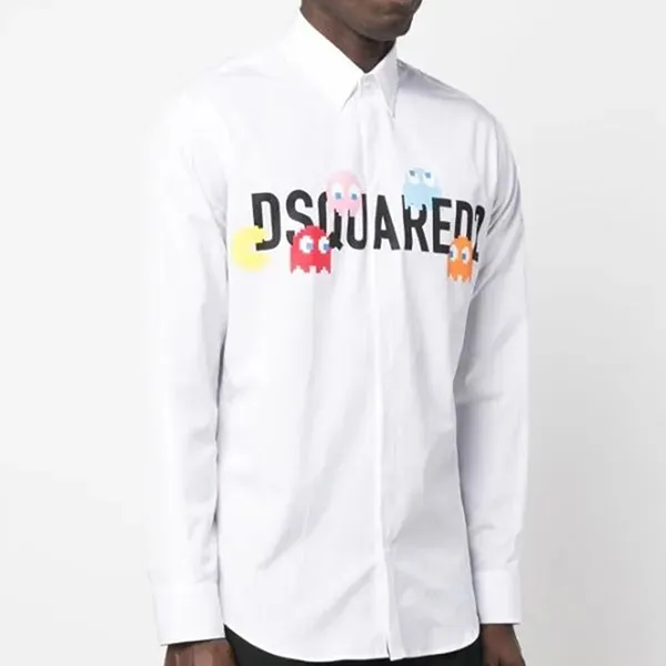 Áo Sơ Mi Nam Dsquared2 Logo Print Long Sleeve Cotton Shirt White S71DM0671 Màu Trắng Size 44 - Thời trang - Vua Hàng Hiệu