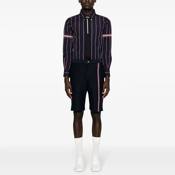 Áo Sơ Mi Nam Thom Browne Cotton Shirt MWL301O Màu Xanh Navy Size 0 - Thời trang - Vua Hàng Hiệu