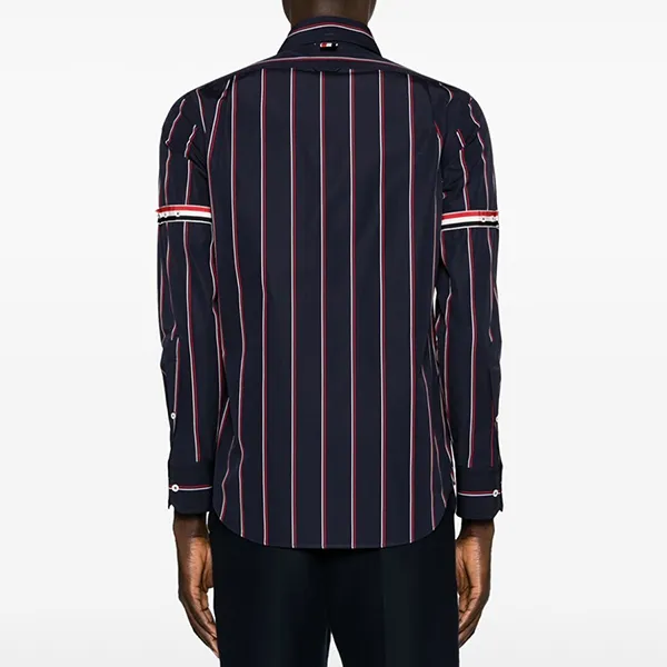 Áo Sơ Mi Nam Thom Browne Cotton Shirt MWL301O Màu Xanh Navy Size 0 - Thời trang - Vua Hàng Hiệu
