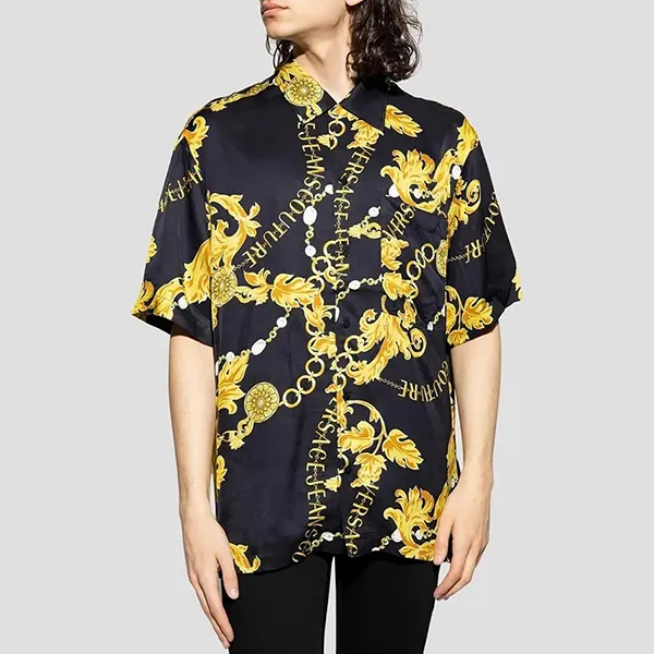 Áo Sơ Mi Nam Versace Jeans Couture 75GAL2B0 Màu Vàng Đen Size 46