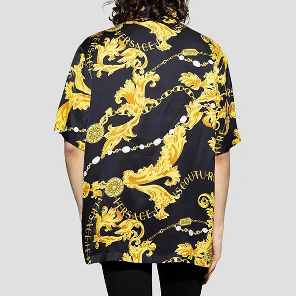 Áo Sơ Mi Nam Versace Jeans Couture 75GAL2B0 Màu Vàng Đen Size 46