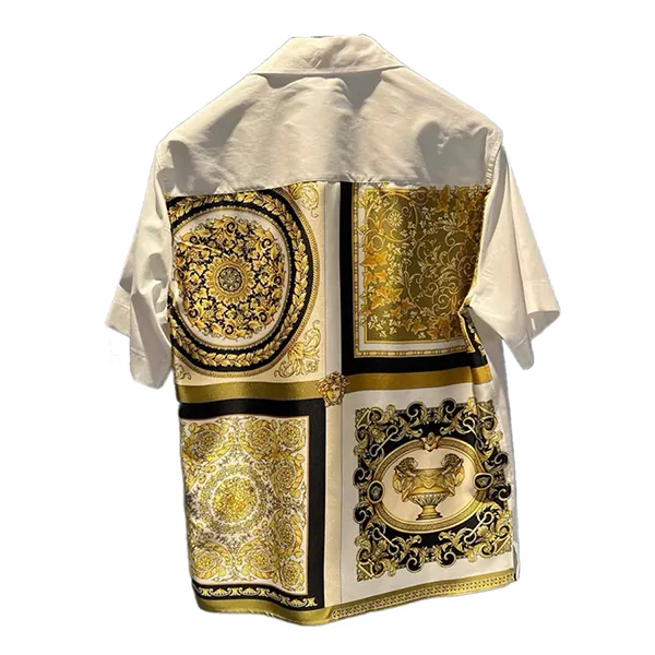 Áo Sơ Mi Nam Versace Short Sleeve 1A10593 5W060 Màu Trắng Size 48