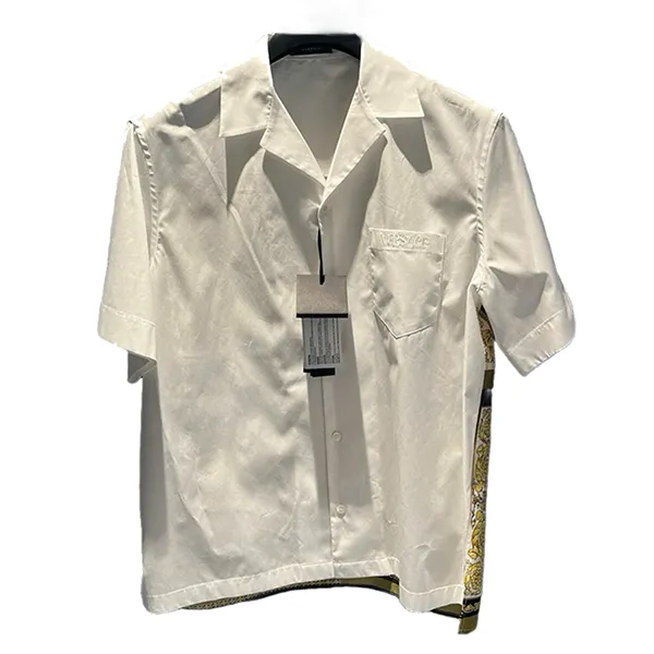 Áo Sơ Mi Nam Versace Short Sleeve 1A10593 5W060 Màu Trắng Size 48
