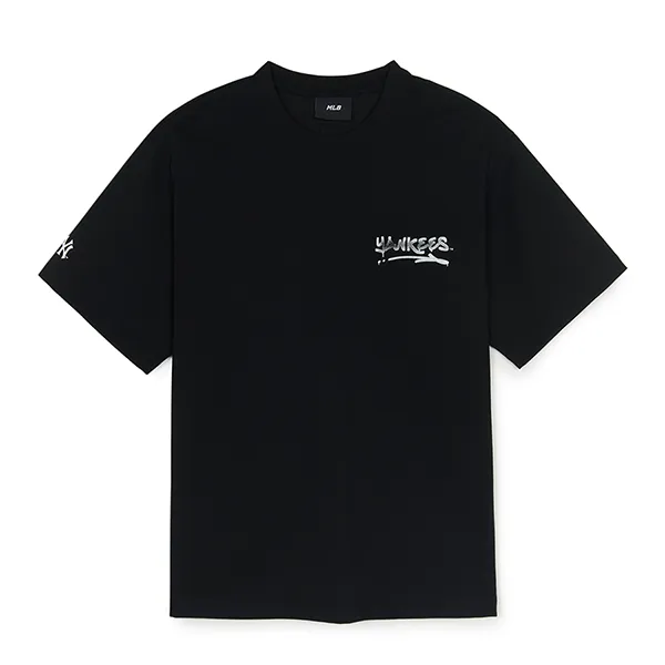 Áo Thun MLB Basic Street Logo Over Fit T-Shirts New York Yankees 3ATSB5153-50BKS Màu Đen