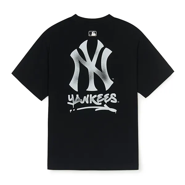 Áo Thun MLB Basic Street Logo Over Fit T-Shirts New York Yankees 3ATSB5153-50BKS Màu Đen