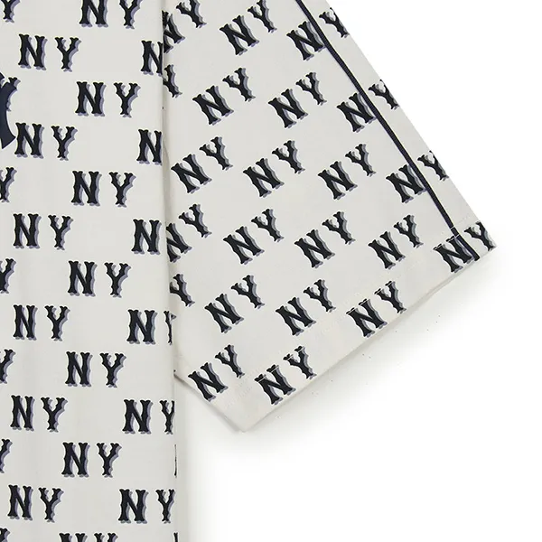 ◆MLB Korea◆ Classic Monogram Sporty Full-Panel Pattern Ove Classic Monogram Sportive All-over Print Oversized-fit T