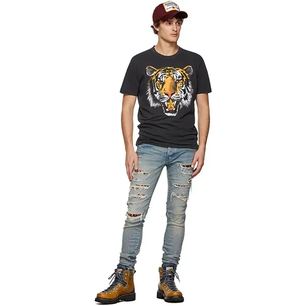 Áo Thun Nam Dsquared2 Grey Tiger Cool Tshirt Màu Xám Size M - Thời trang - Vua Hàng Hiệu