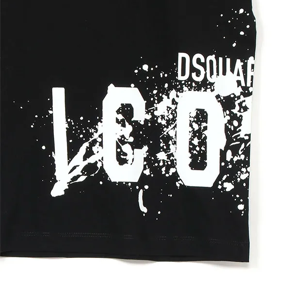 Áo Thun Nam Dsquared2 Icon Splash Cool Fit Tshirt S79GC0086S23009-900 Màu Đen Size XS - Thời trang - Vua Hàng Hiệu