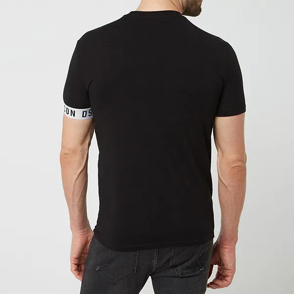 Áo Thun Nam Dsquared2 Mit Stretch-Anteil In Black D9M3S3450 TShirt Màu Đen Size M