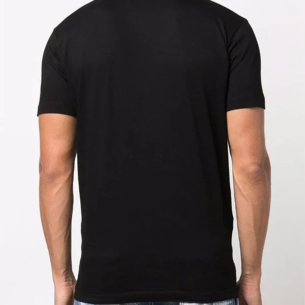 Áo Thun Nam Dsquared2 Tape Detail Icon Black S79GC0035S23009 T-shirt Màu Đen Size M