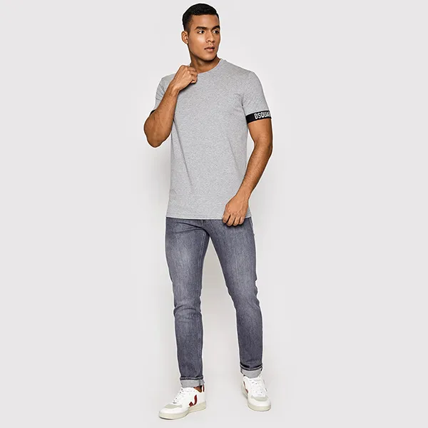 Áo Thun Nam Dsquared2 Underwear D9M3U3620.03014 Grigio Slim Fit Tshirt Màu Xám Size S - Thời trang - Vua Hàng Hiệu