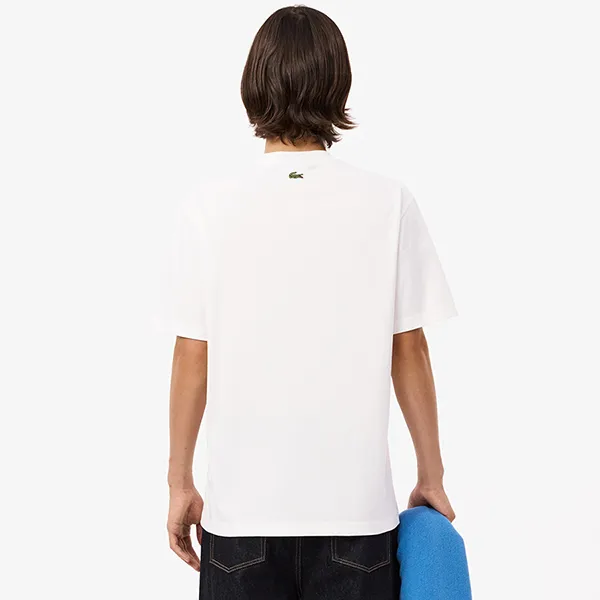 Áo Thun Nam Lacoste TH6565 51 001 Tshirt Màu Trắng Size 4