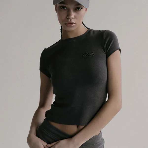 Áo Thun Nữ Badblood Beyond Soft Short Sleeve - Charcoal Tshirt Màu Đen Xám Size S - Thời trang - Vua Hàng Hiệu