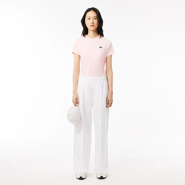 Áo Thun Nữ Lacoste Women's Ultra Dry Technical Cotton T-Shirt TF9246 51 T03 Màu Hồng Size 36