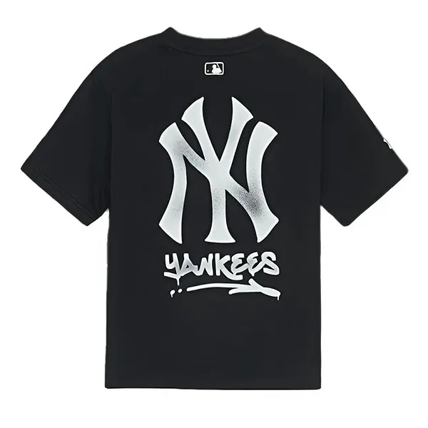 Áo Thun Trẻ Em MLB Basic Street Graffiti T-Shirt New York Yankees 7ATSB1153-50BKS Màu Đen Size S