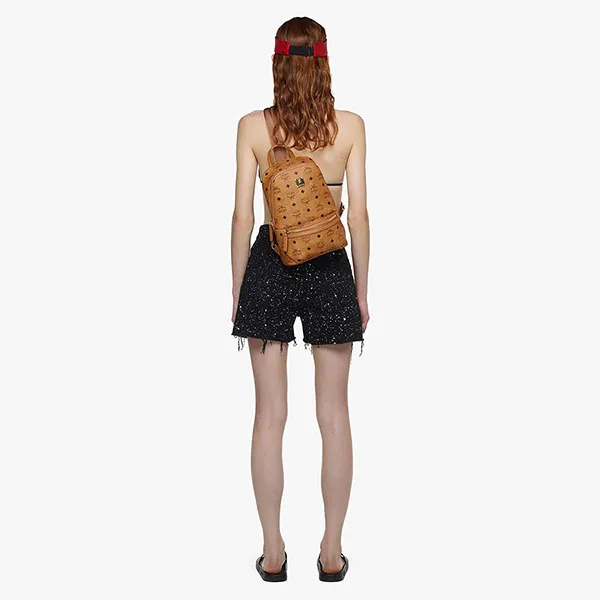 Balo MCM Aren Sling Bag in Visetos MMLBSKC01CO001 Màu Nâu