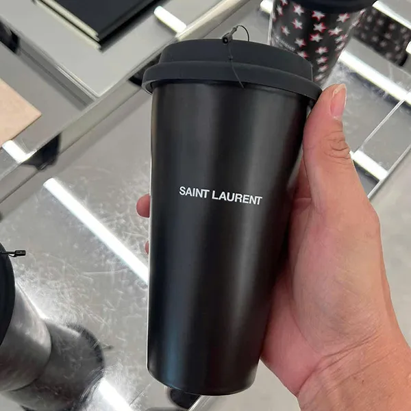 Bình Nước Yves Saint Laurent YSL Coffee Mug In Ceramic Màu Đen - Cốc - Vua Hàng Hiệu