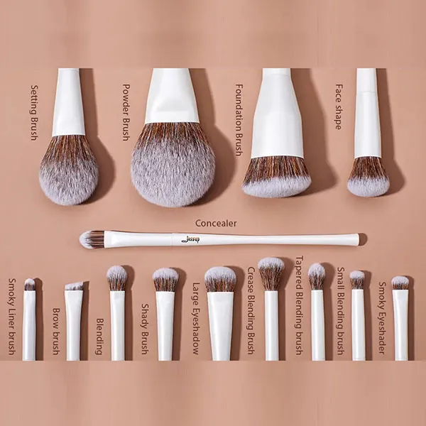 Bộ Cọ Trang Điểm Jessup Makeup Brushes Premium Synthetic Foundation Concealer Powder Eyeshadow Blending Brush Set 14 Cây - Trang điểm - Vua Hàng Hiệu