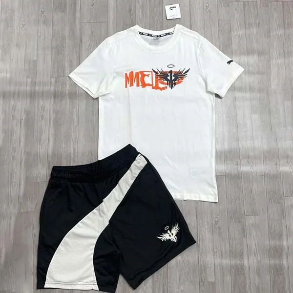 Bộ Quần Áo Cộc Tay Nam Puma x Melo 621723/ 621714 Màu Đen Trắng Size S - Thời trang - Vua Hàng Hiệu