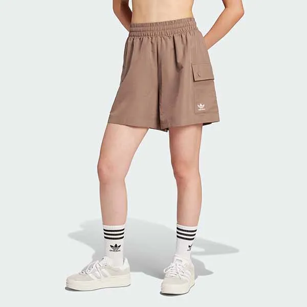 Bộ Quần Áo Cộc Tay Nữ Adidas Essentials JC8972 JD0790 Màu Nâu Size XS (Form Âu)