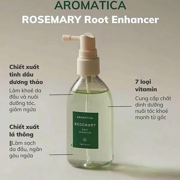 Bộ Sản Phẩm Chăm Sóc Tóc Aromatica Rosemary Scalp Treatment Kit 3 Món - Chăm sóc tóc - Vua Hàng Hiệu