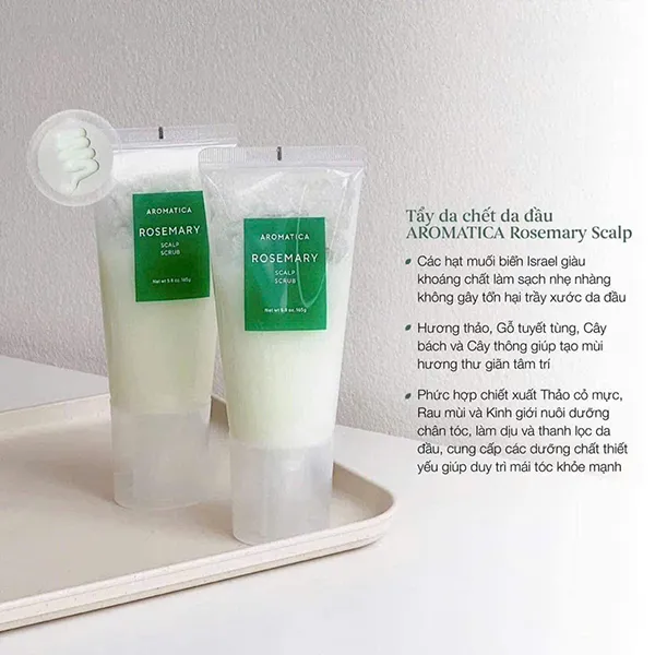 Bộ Sản Phẩm Chăm Sóc Tóc Aromatica Rosemary Scalp Treatment Kit 3 Món - Chăm sóc tóc - Vua Hàng Hiệu