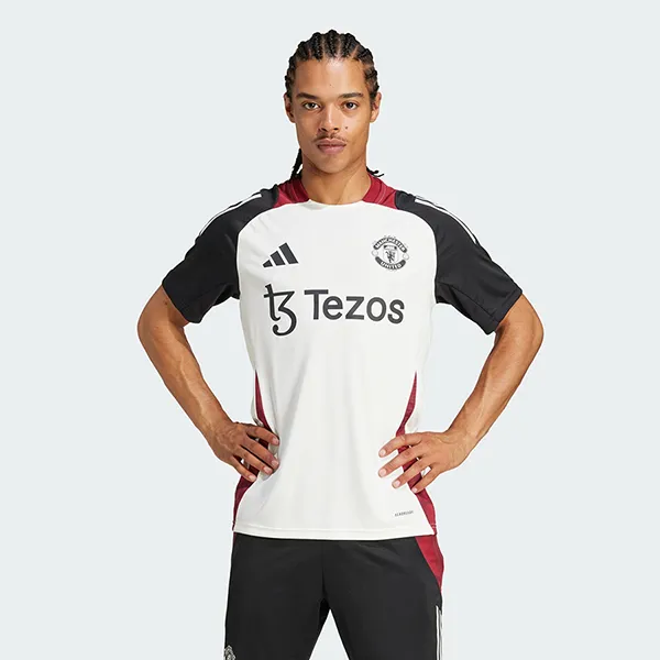 Bộ Thể Thao Adidas Manchester United Tiro 24 Màu Trắng - Đen Size S (Form Âu) - Thời trang - Vua Hàng Hiệu