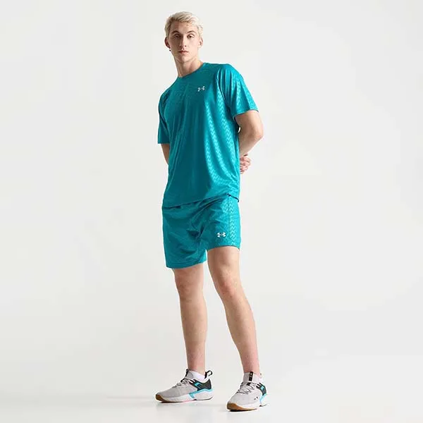 Bộ Thể Thao Nam Under Armour Tech Emboss Training Màu Xanh Size M (Form Âu)