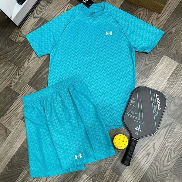Bộ Thể Thao Nam Under Armour Tech Emboss Training Màu Xanh Size M (Form Âu)