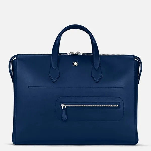 Cặp Xách Tay Nam Montblanc Meisterstuck Selection Soft Thin Document Case Màu Xanh Đậm