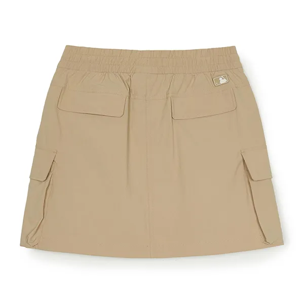 Chân Váy MLB Basic Gorpcore Ripstop Cargo Mini Skirt New York Yankees 3FSKB0153-50SAS Màu Vàng Cát Size S
