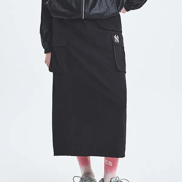 Chân Váy MLB Basic Gorpcore Ripstop Cargo Mini Skirt New York Yankess 3FSKB0253-50BKS Màu Đen