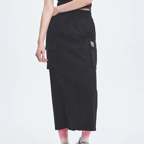 Chân Váy MLB Basic Gorpcore Ripstop Cargo Mini Skirt New York Yankess 3FSKB0253-50BKS Màu Đen