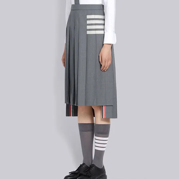 Chân Váy Nữ Thom Browne FGC400V06146 035 Màu Xám Size 40 - Thời trang - Vua Hàng Hiệu