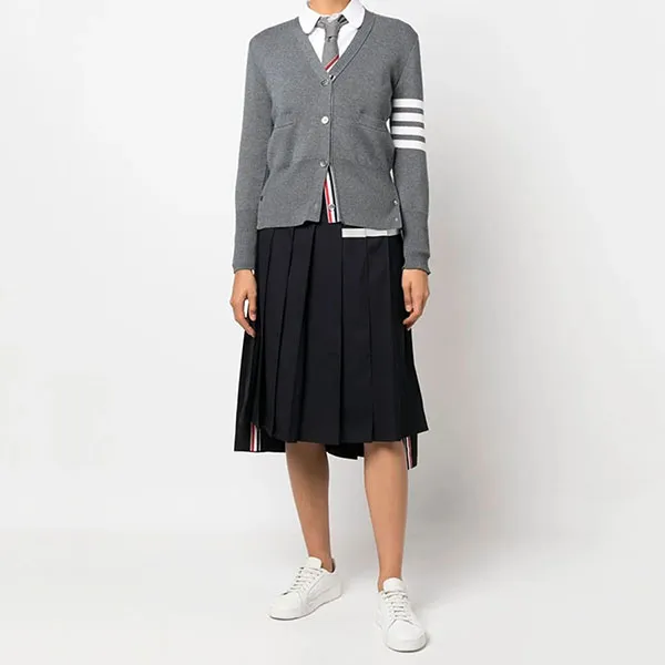 Chân Váy Nữ Thom Browne FGC400V06146 415 Màu Xanh Navy Size 42