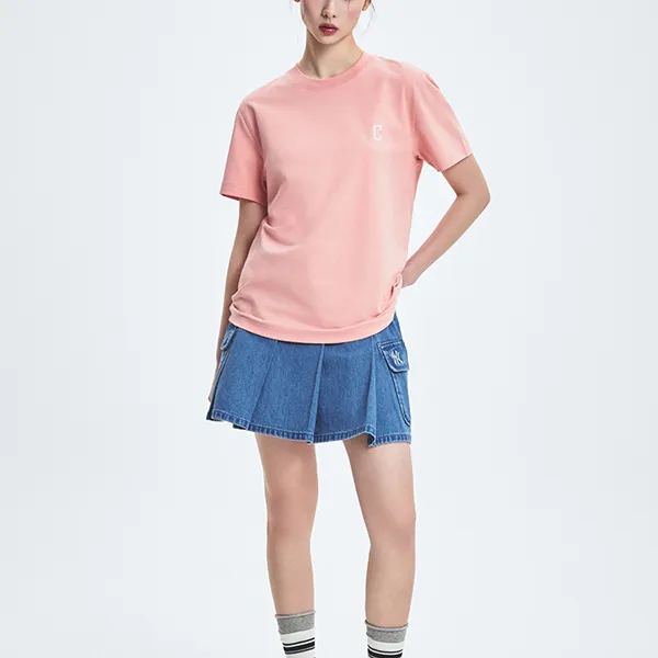 Chân Váy Xếp Ly Nữ MLB Basic Pleated Cargo Denim Skirt New York Yankees 3FDSB0153-50INS Màu Xanh Navy